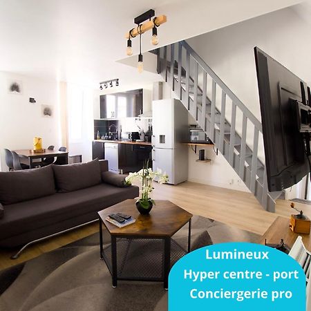 Triplex Lumineux A Cherbourg, Hyper Centre, 2 Pas Du Port & Vie Nocturne, Intendance Luxury Host מראה חיצוני תמונה